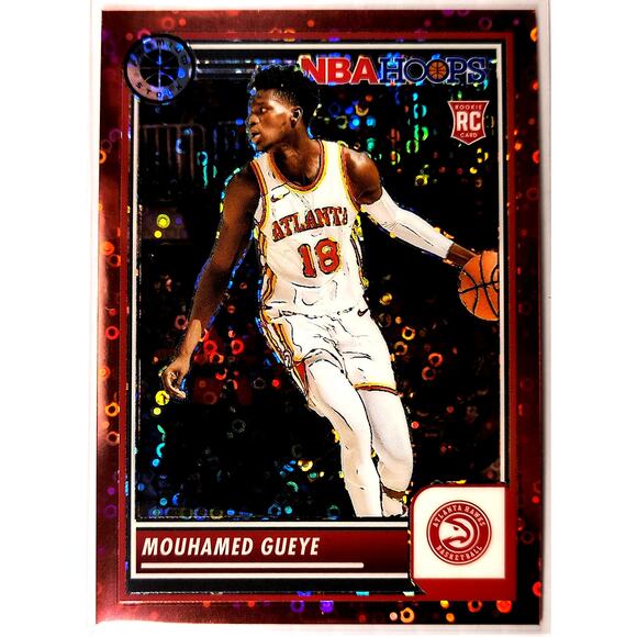2023-24 NBA Hoops Premium Stock MOUHAMED GUEYE #27 Red Disco Prizm 060/149 - Picture 1 of 3